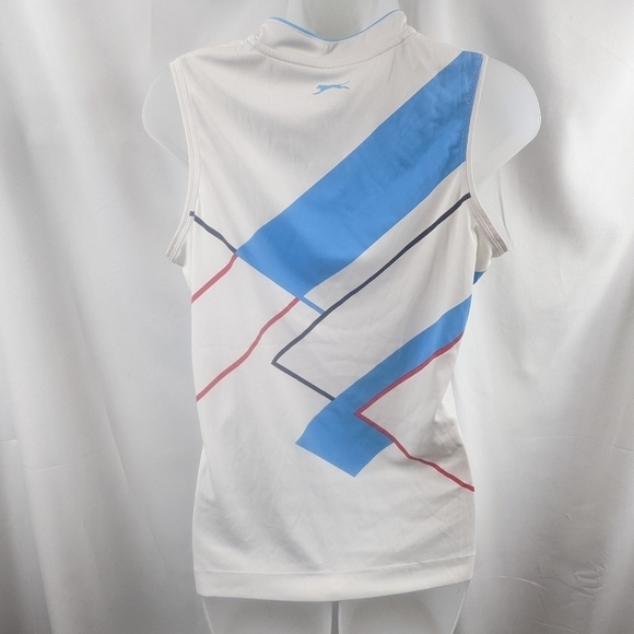 Slazenger Sleeveless Quarter Zip Golf Shirt Sz M - Picture 6 of 9